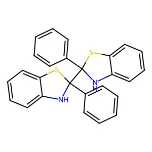 2-phenyl-2-(2-phenyl-3H-1,3-benzothiazol-2-yl)-3H-1,3-benzothiazole structure