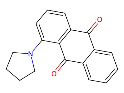 1-Pyrrolidin-1-ylanthracene-9,10-dione structure