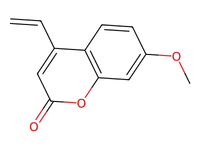 4-Ethenyl-7-methoxychromen-2-one structure