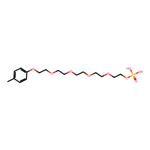 14-(p-Tolyloxy)-3,6,9,12-tetraoxatetradecyl dihydrogen phosphate structure
