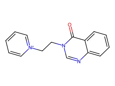 1-[2-(4-Oxo-3(4H)-quinazolinyl)ethyl]pyridinium structure