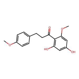 2',4'-Dihydroxy-4,6'-dimethoxydihydrochalcone structure