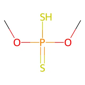 O,O-dimethyl phosphorodithioate structure