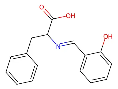 N-[(2-Hydroxyphenyl)methylene]phenylalanine structure