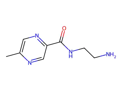 N-(2-aminoethyl)-5-methylpyrazine-2-carboxamide structure