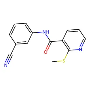 N-(3-Cyanophenyl)-2-(methylthio)nicotinamide structure