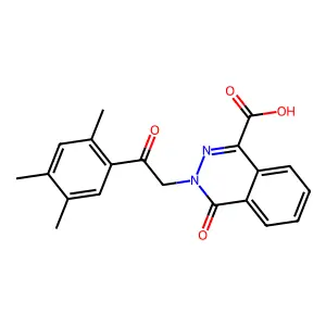 4-oxo-3-[2-oxo-2-(2,4,5-trimethylphenyl)ethyl]phthalazine-1-carboxylic Acid structure