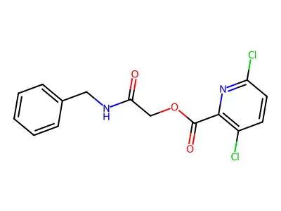 (Benzylcarbamoyl)methyl 3,6-dichloropyridine-2-carboxylate structure