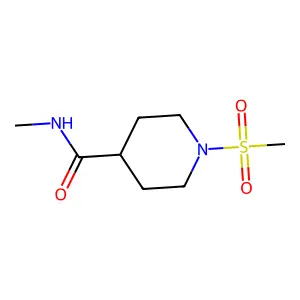 N-methyl-1-(methylsulfonyl)piperidine-4-carboxamide structure