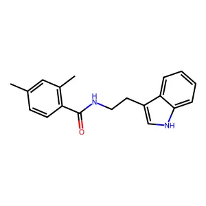 N-[2-(1H-indol-3-yl)ethyl]-2,4-dimethylbenzamide structure