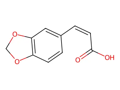 trans-3,4-(Methylenedioxy)cinnamic acid structure