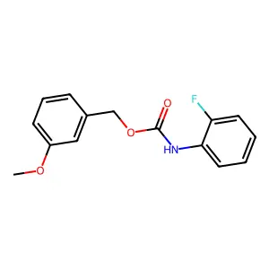 (3-methoxyphenyl)methyl N-(2-fluorophenyl)carbamate structure