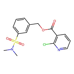 [3-(Dimethylsulfamoyl)phenyl]methyl 2-chloropyridine-3-carboxylate structure