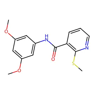 N-(3,5-Dimethoxyphenyl)-2-(methylthio)nicotinamide structure