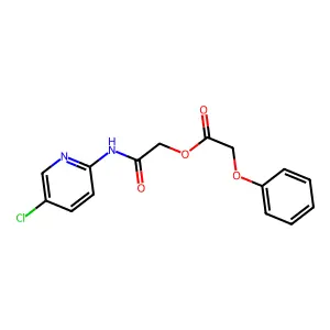 [2-[(5-Chloropyridin-2-yl)amino]-2-oxoethyl] 2-phenoxyacetate structure