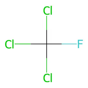 一氟三氯甲烷 structure