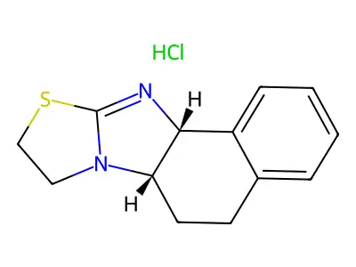 Naphth(1',2':4,5)imidazo(2,1-b)thiazole, 5,6,6a,8,9,11a-hexahydro-, (Z)-, monohydrochloride structure