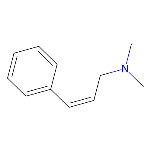 2-Propen-1-amine, N,N-dimethyl-3-phenyl-, (Z)- structure