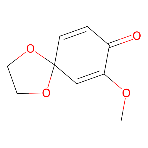 1,4-Dioxaspiro[4.5]deca-6,9-dien-8-one, 7-methoxy- structure