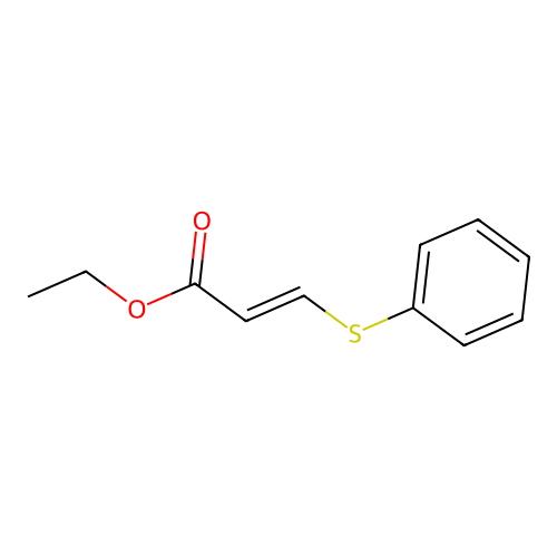 ethyl (E)-3-phenylsulfanylprop-2-enoate structure