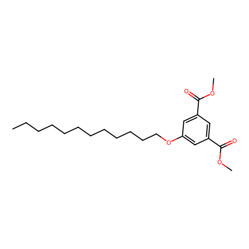 Dimethyl 5-dodecoxybenzene-1,3-dicarboxylate structure