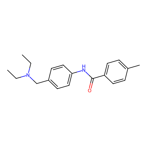 N-{4-[(diethylamino)methyl]phenyl}-4-methylbenzamide structure