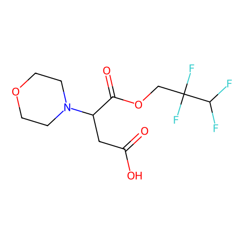3-Morpholino-4-oxo-4-(2,2,3,3-tetrafluoropropoxy)butanoic acid structure