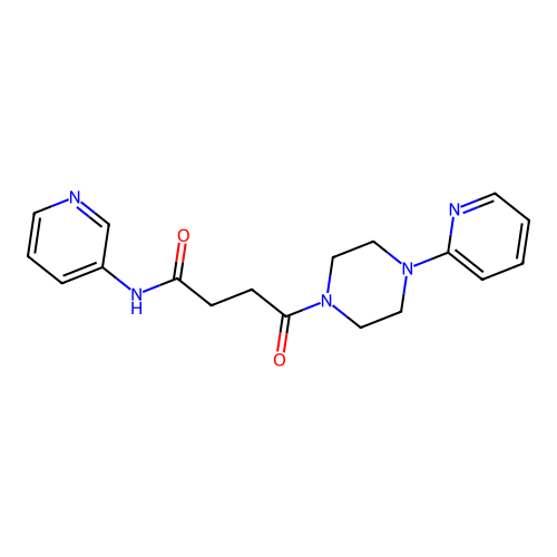 4-oxo-4-(4-(pyridin-2-yl)piperazin-1-yl)-N-(pyridin-3-yl)butanamide structure