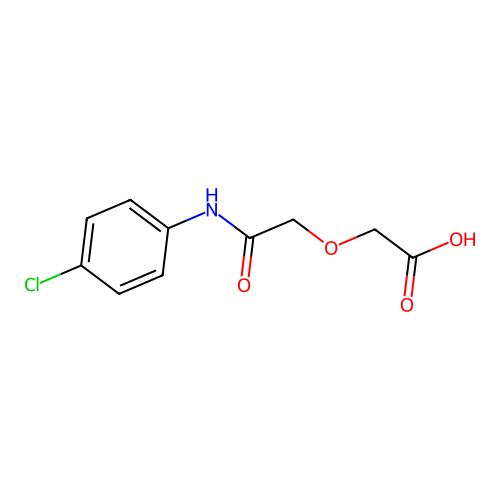 {2-[(4-Chlorophenyl)amino]-2-oxoethoxy}acetic acid structure