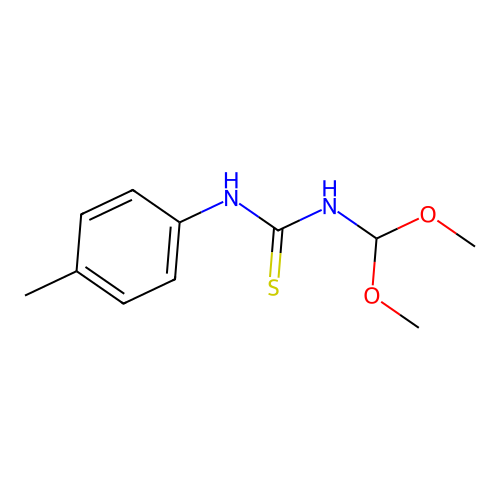1-(Dimethoxymethyl)-3-(4-methylphenyl)thiourea structure