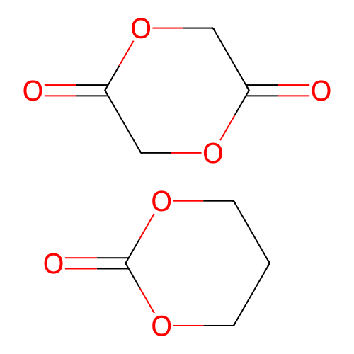 1,4-Dioxane-2,5-dione;1,3-dioxan-2-one structure