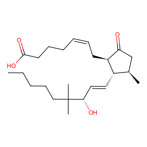 Prosta-5,13-dien-1-oic acid, 15-hydroxy-11,16,16,20-tetramethyl-9-oxo-, (5Z,11alpha,13E,15S)- structure