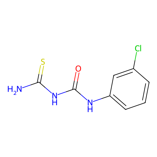 N-(3-chlorophenyl)dicarbonimidothioic diamide structure