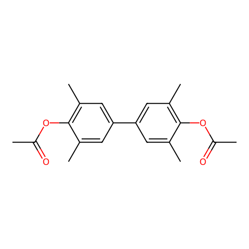 4'-(Acetyloxy)-3,3',5,5'-tetramethyl[1,1'-biphenyl]-4-yl acetate structure