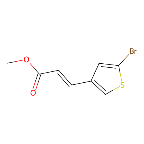 Methyl (2e)-3-(5-bromothiophen-3-yl)prop-2-enoate structure