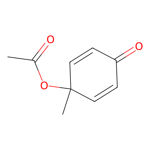 4-Acetoxy-4-methyl-Cyclohexadienon structure