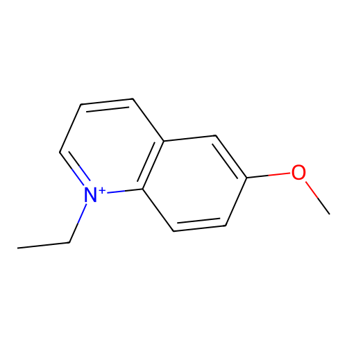 1-Ethyl-6-methoxyquinolin-1-ium structure