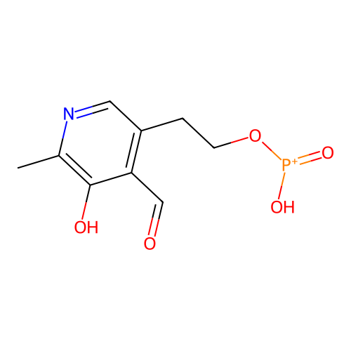 2-(4-Formyl-5-hydroxy-6-methylpyridin-3-yl)ethoxy-hydroxy-oxophosphanium structure