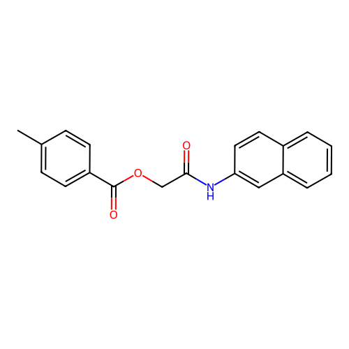 2-(Naphthalen-2-ylamino)-2-oxoethyl 4-methylbenzoate structure