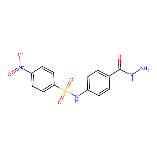 N-[4-(hydrazinylcarbonyl)phenyl]-4-nitrobenzenesulfonamide structure