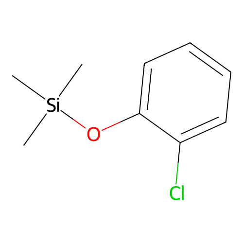 (2-Chlorophenoxy)trimethylsilane structure