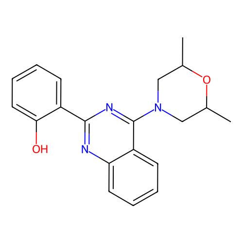 2-[4-(2,6-Dimethylmorpholin-4-yl)quinazolin-2-yl]phenol structure
