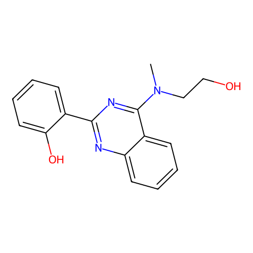 2-(4-((2-Hydroxyethyl)(methyl)amino)quinazolin-2-yl)phenol structure