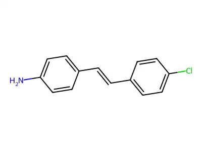 4-Amino-4a(2)-chlorostilbene structure