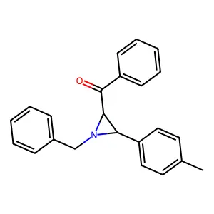 [1-Benzyl-3-(4-methylphenyl)aziridin-2-yl](phenyl)methanone structure