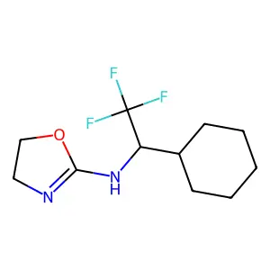 (-)-N-(1-Cyclohexyl-2,2,2-trifluoroethyl)-4,5-dihydrooxazol-2-amine structure