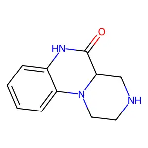 2,3,4,4a-Tetrahydro-1H-pyrazino(1,2a)quinoxalin-5-(6H)one structure
