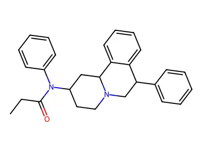 Propionanilide, N-(7-phenyl-2-alpha,3,4,6,7-beta,11b-alpha-hexahydro-1H-benzo(a)quinolizin-2-yl)- structure