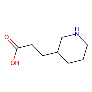 3-[(3R)-piperidin-3-yl]propanoic acid structure