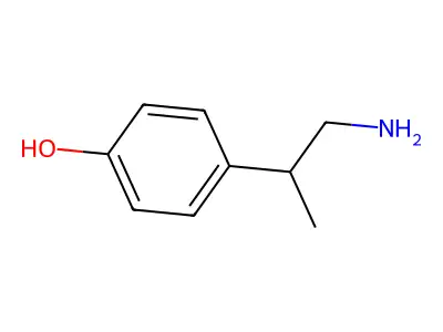 4-(1-Aminopropan-2-yl)phenol structure